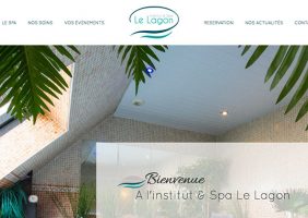 Institut & Spa Le Lagon - Création Site internet Logo Communication Flyer