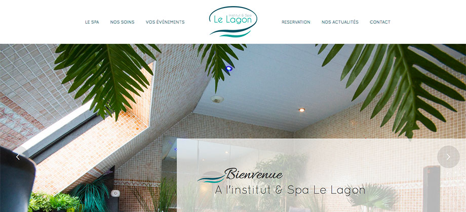 Institut & Spa Le Lagon - Création Site internet Logo Communication Flyer
