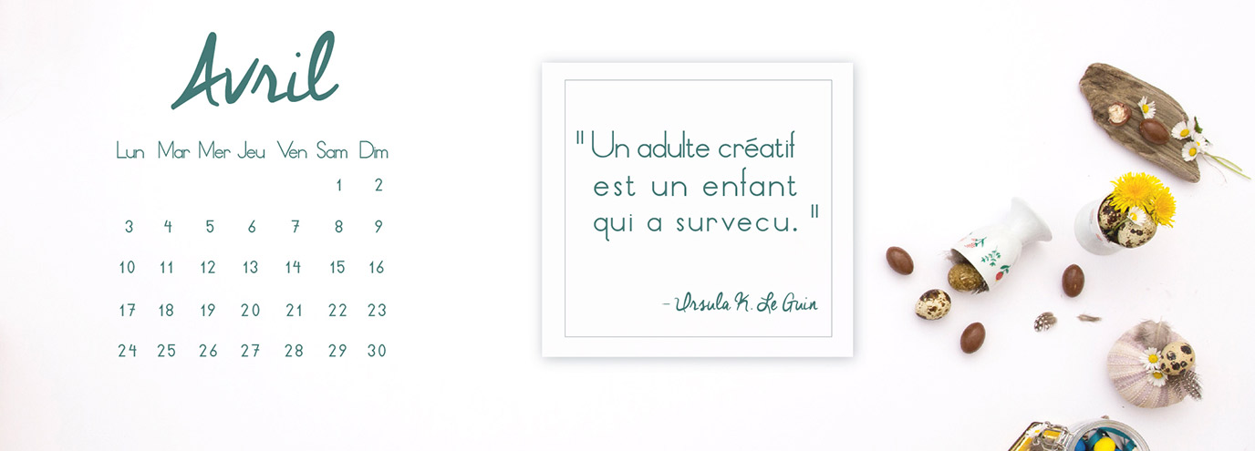 Fond d'écran Calendrier Avril 2017 Capture Communication