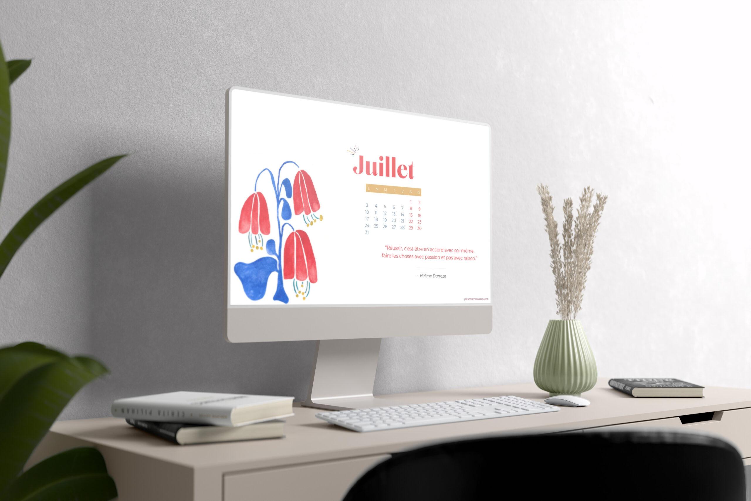 Tes fonds d’écran & calendrier de Juillet 2023 à télécharger gratuitement