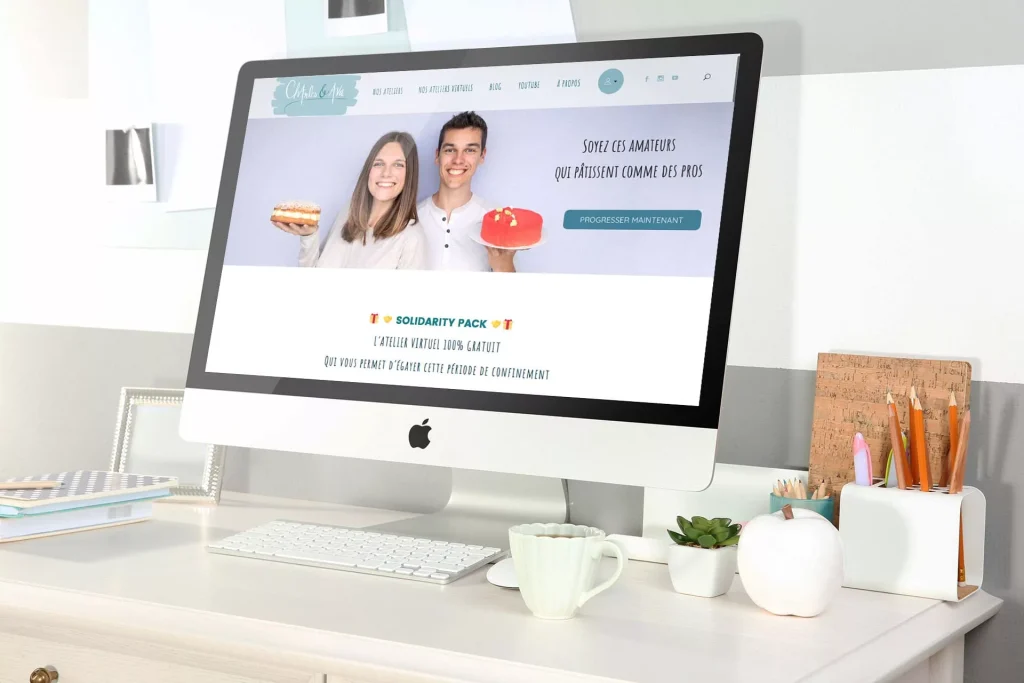 Réalisation de site internet pour Charles et Ava Meilleur Patissier - Capture Communication Agence de communication à Caen