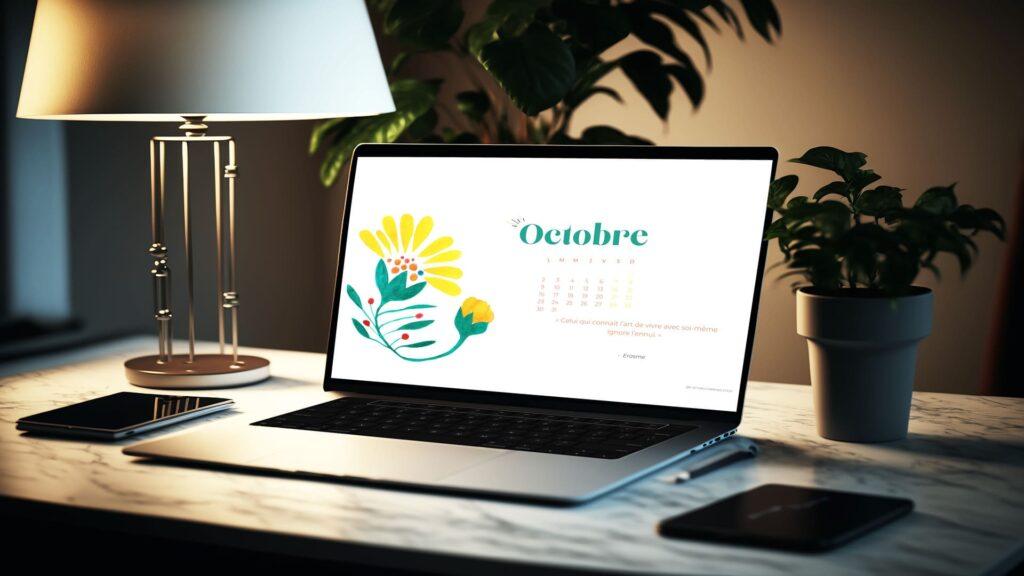 Tes fonds d’écran & calendrier d'Octobre 2023 à télécharger gratuitement