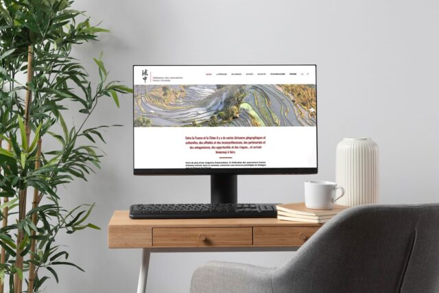 Réalisation de site internet bilingue pour la Fédération des associations Franco-Chinoises - Capture Communication Agence de communication à Caen