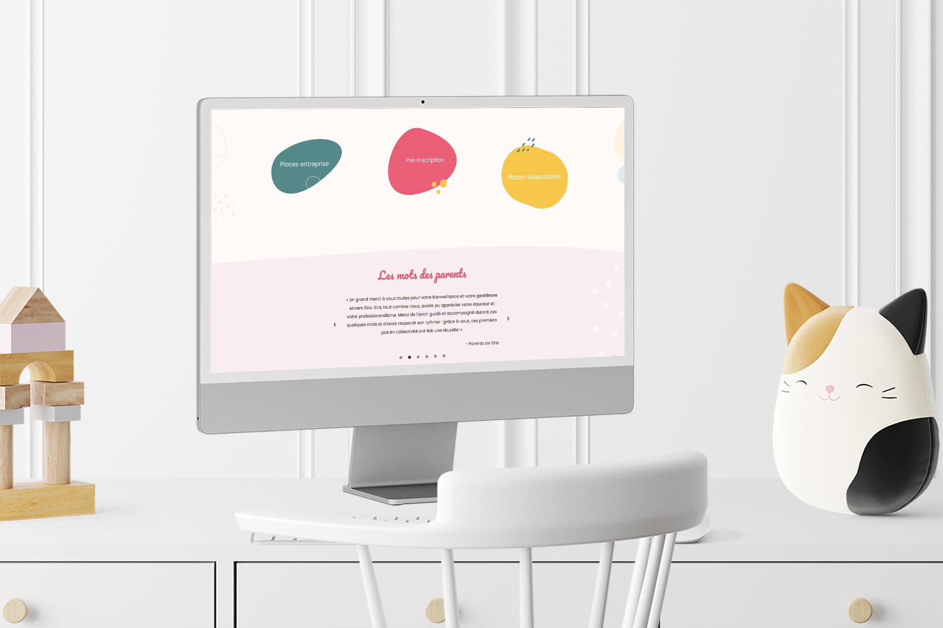 Réalisation de site internet et identité visuelle pour les micro-crèches Doucalinou à Caen - Capture Communication Agence de communication à Caen