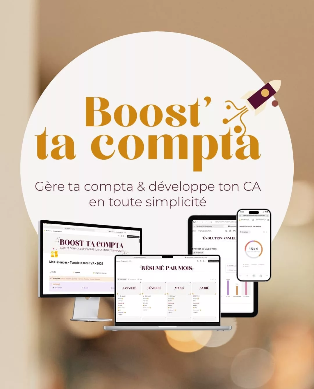Capture Communication Formation en ligne Comptabilité pour entrepreneurs Boost Ton Insta