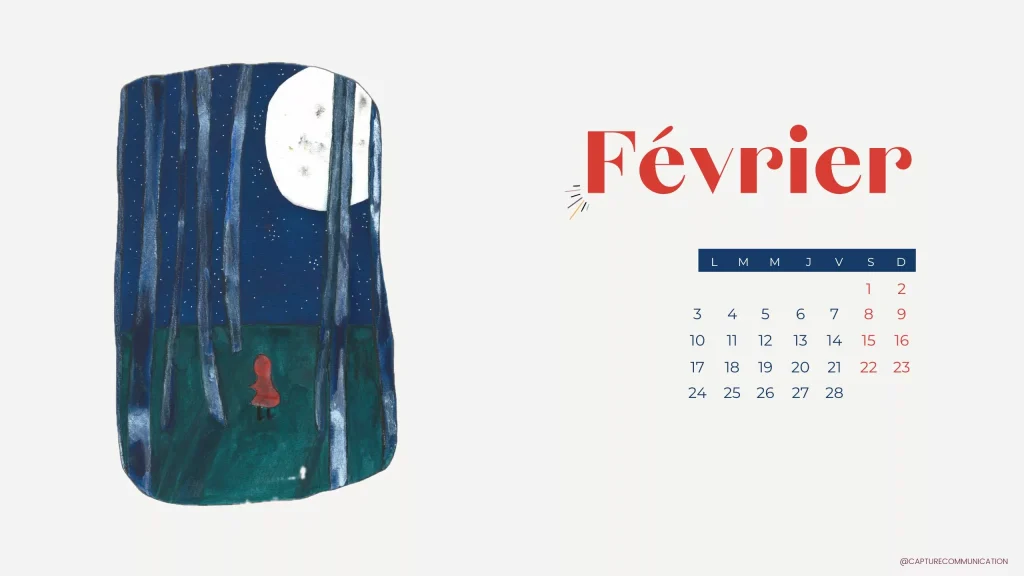Tes fonds d’écran u0026 calendrier de février 2025 à télécharger gratuitement