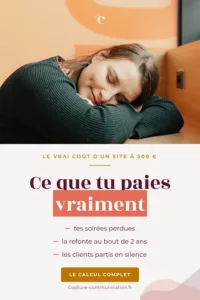 Site internet pas cher : ce qu'un site à 500 € coûte vraiment sur 2 ans Site internet pas cher : ce qu'un site à 500 € coûte vraiment sur 2 ans · Capture Communication, agence web à Caen